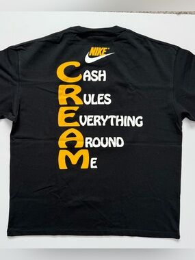 🔴Wu-Tang Shirt Size XL NIKE CREAM Rare Method Man Rza Ghostface Killah